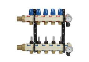 Foto - Albrand kunststof verdeler 2010 MA met flowmeters