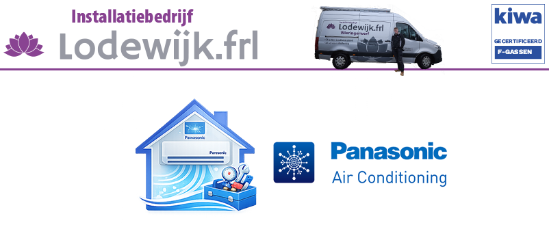 Panasonic airco laten plaatsen door Lodewijk.FRL